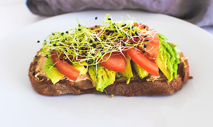 Tomato and Avocado Toasted Sandwiches